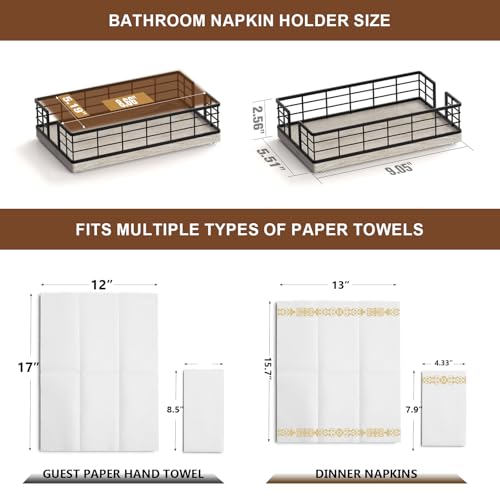 Guest Towel Holder Tray for Bathroom
