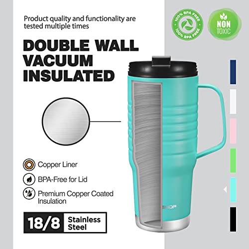 24 oz Travel Mug with Handle