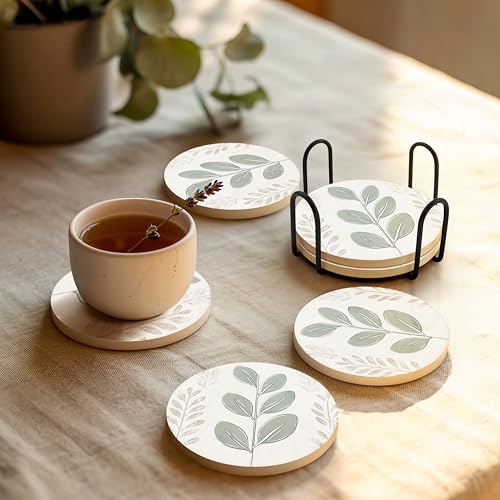 Ceramic Coasters Set of 6 (6 Count)