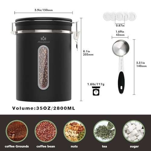 38OZ Airtight Coffee Canister with Lid