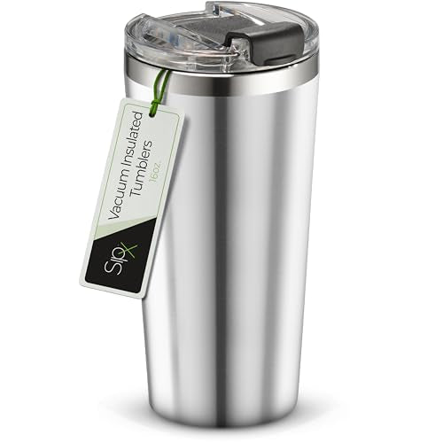 16 oz Insulated Coffee Tumbler with Leakproof Lid