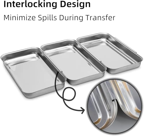 3 Piece Stainless Steel Breading Set (3 Count)