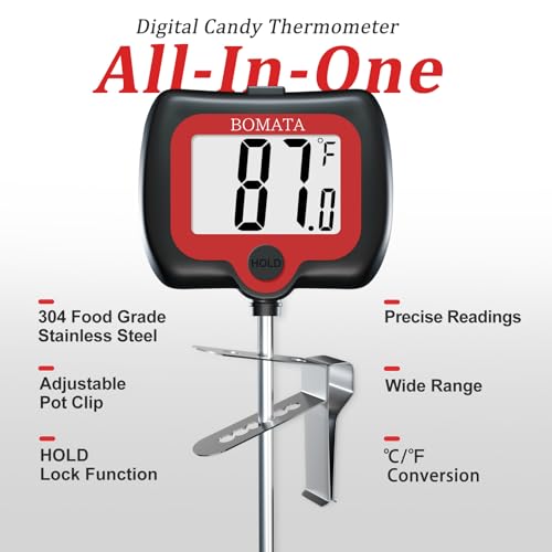 Digital Candy Thermometer with Pot Clip