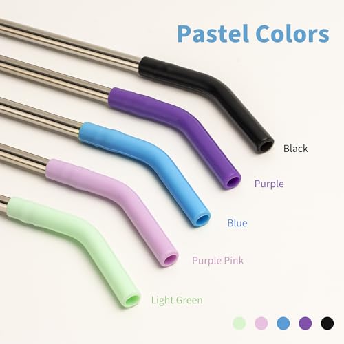 Metal Straws Reusable With Silicone Tips for Yeti 20 oz Tumbler