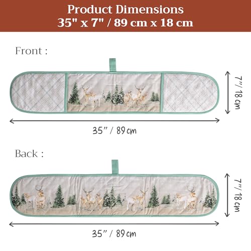 Double Oven Mitts 100% Cotton Double Oven Glove