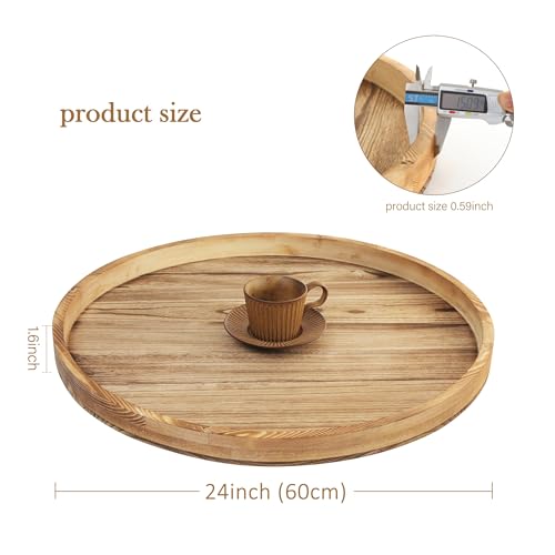 Round Ottoman Table Tray Round