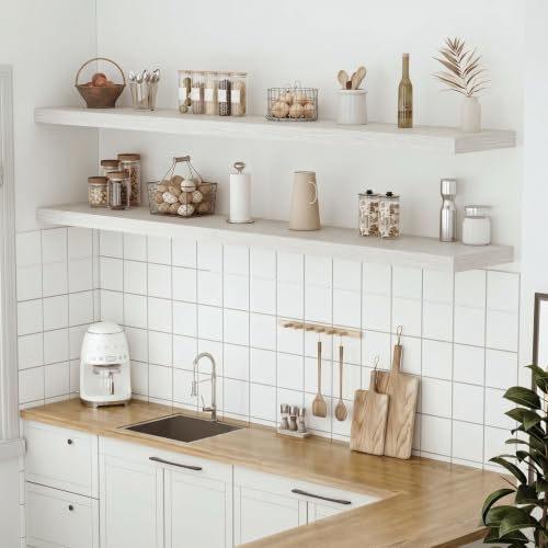 Deep Floating Shelves 72x12” Set of 1