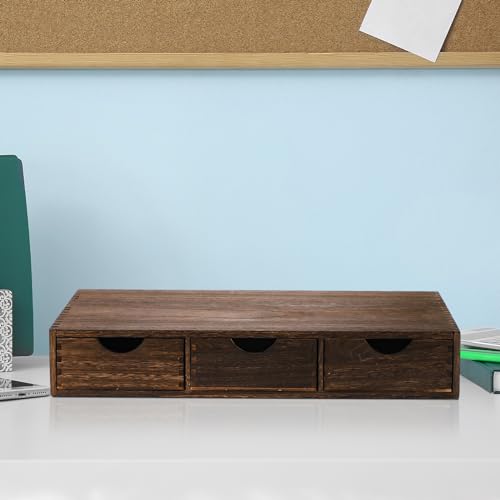 Wooden Coffee Pod Storage Drawer Cabinet Vintage Tea Organizer Holder with Drawers Coffee Cup & Accessory Storage for Home Office Brewers