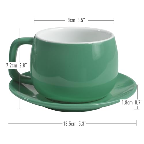 Porcelain Coffee Cup with Saucer 270ml (9.99 Count)