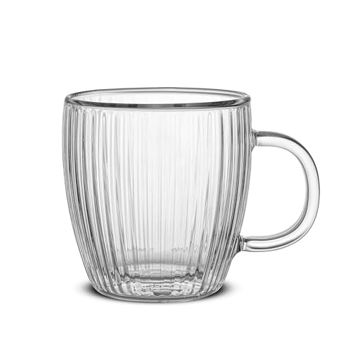 Fluted Glass Espresso Cups (2 Count)
