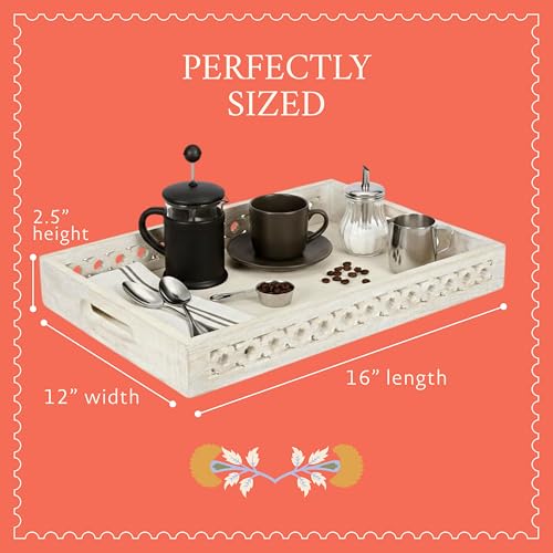Trellis Mango Wood Serving Tray