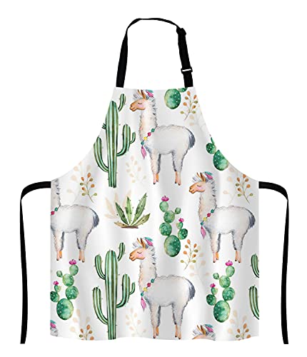 Llama Cacti Apron for Women and Men
