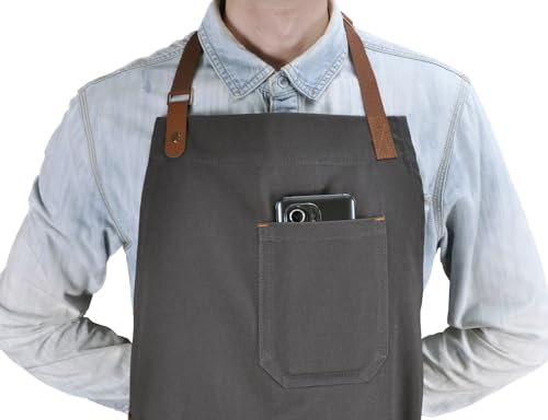 Chef Apron for Men Women with Pockets
