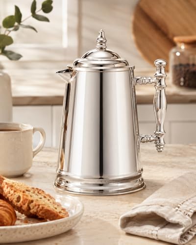 Vintage Style Stainless Steel French Coffee Press