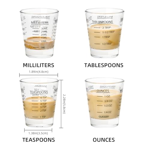 2 Pack Shot Glasses Measuring Cup (2 Count)