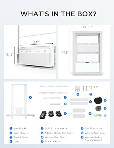 12 000 BTU U Shaped Smart Inverter Window Air Conditioner