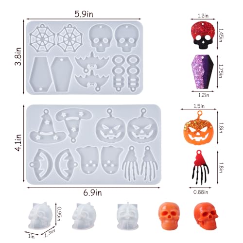 Halloween Resin Earrings Mold