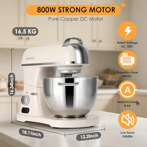 8.4QT Commercial Stand Mixer 800W with Aluminum Die Casting Meets the Standard of NSF