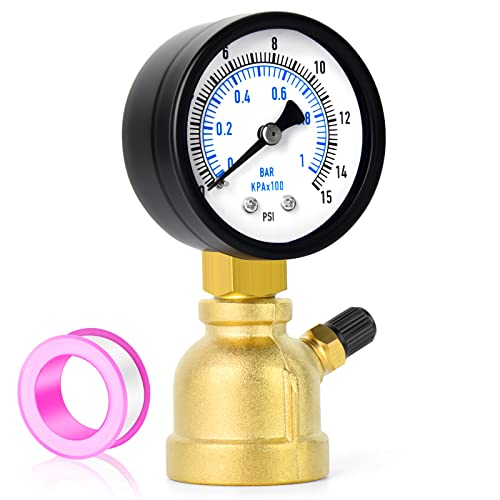 0 15Psi Forged Brass Air Test Pressure gauges