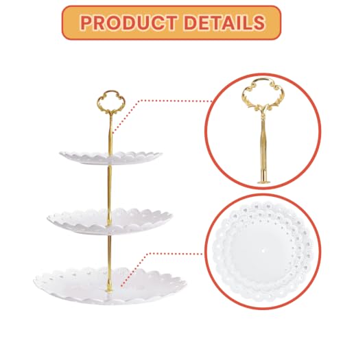 2 Pack of Plastic Dessert Cupcake Stand