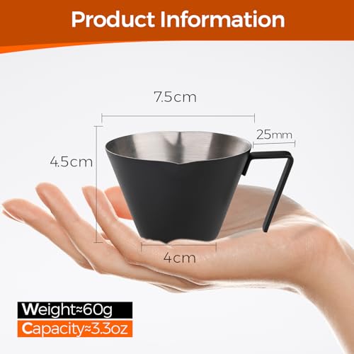 4 Pack Stainless Steel Espresso Shot Cup
