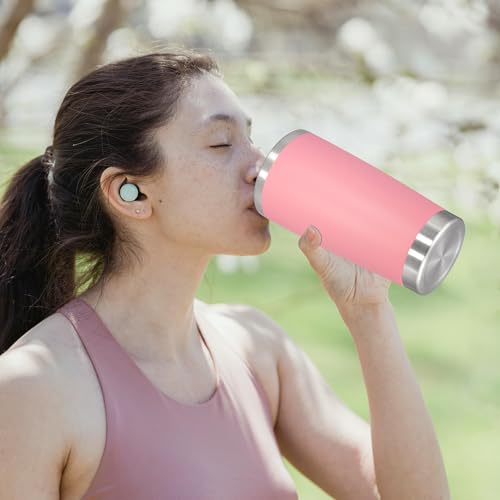 20oz Tumbler Stainless Steel Tumbler Coffee Tumbler with Lid Pink