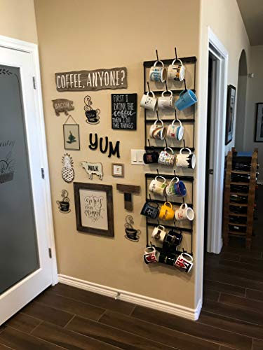 Mug Rack with Sturdy Steel Frame
