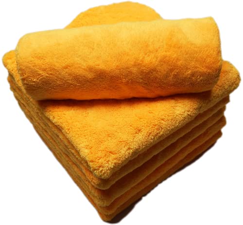 Plush Edgeless Microfiber Towel for Car (6 Count)