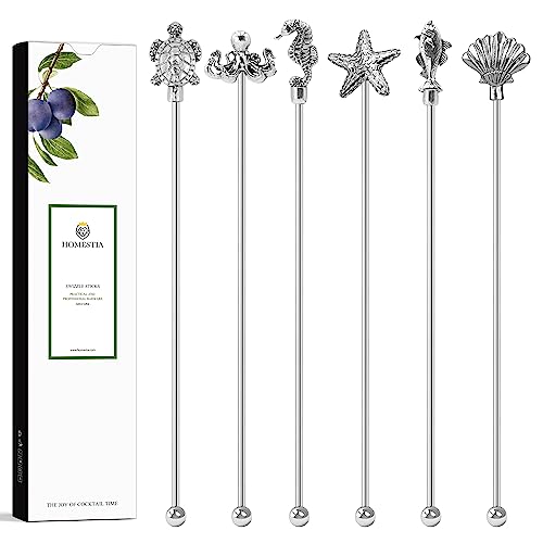 6 Pieces 7.5'' Metal Stir Sticks (6 Count)