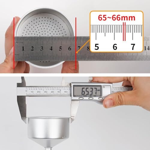 60mm Moka Pot Dosing Funnel & Distributor for 6 Cup Moka Pot