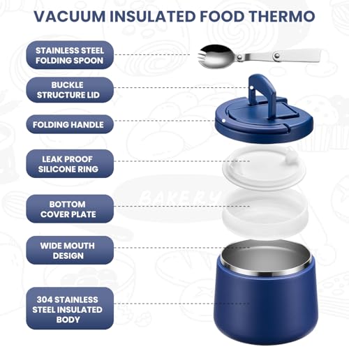 14oz Vacuum Insulated Soup Thermo for Hot Food