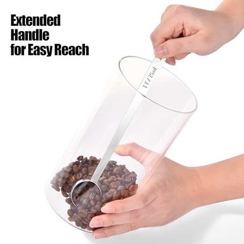 Metal 6.9in Long Handle Coffee Scoop for Ground Coffee