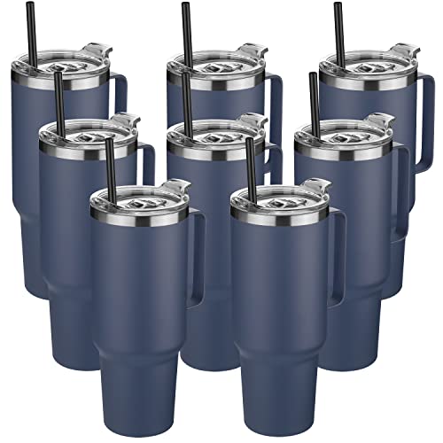 40 oz Stainless Steel Tumbler with Handle (8 Count)