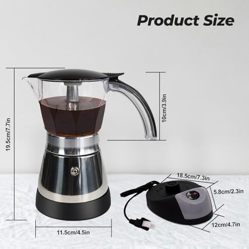 Electric Plastic Clear Moka Pot 3