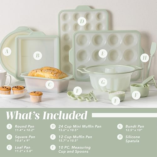 17 Pc. Silicone Baking Pan Set (17 Count)