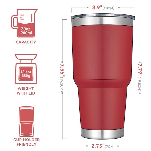 30oz Tumbler Bulk with Lid and Straw (8 Count)