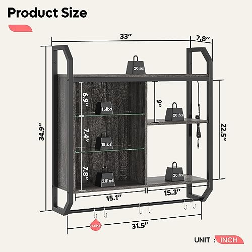 Gaming Floating Shelves
