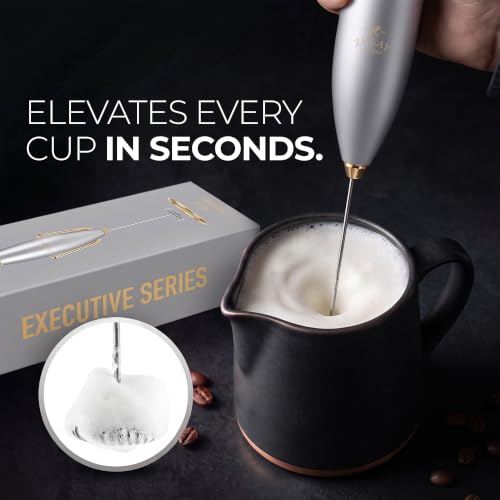 Powerful Milk Frother Wand With Duracell Batteries