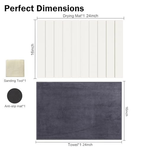 Stone Dish Drying Mat for Kitchen Counter