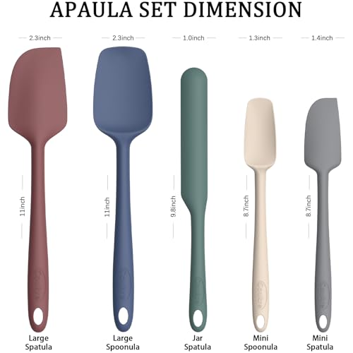Silicone Spatula Set of 5 (5 Count)