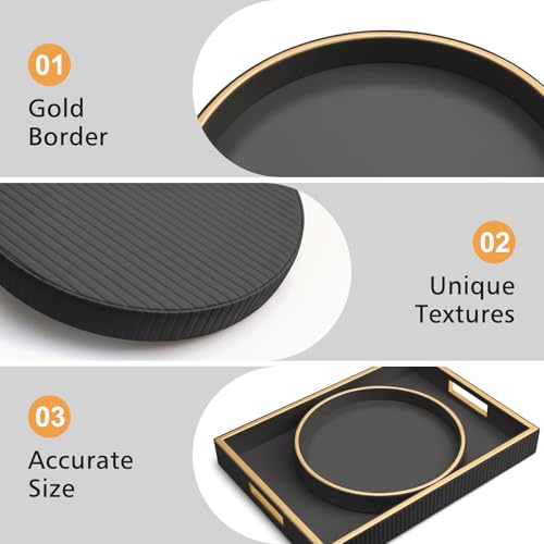 Leather Tray Desktop Storage Organizer