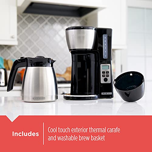12 Cup Thermal Programmable Coffee Maker with Brew Strength and VORTEX Technology (12 Count)