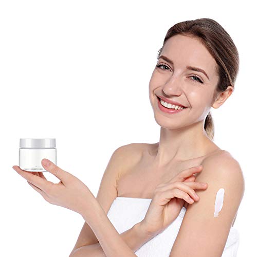 4 Pcs Plastic Jars Wide Mouth with Lids