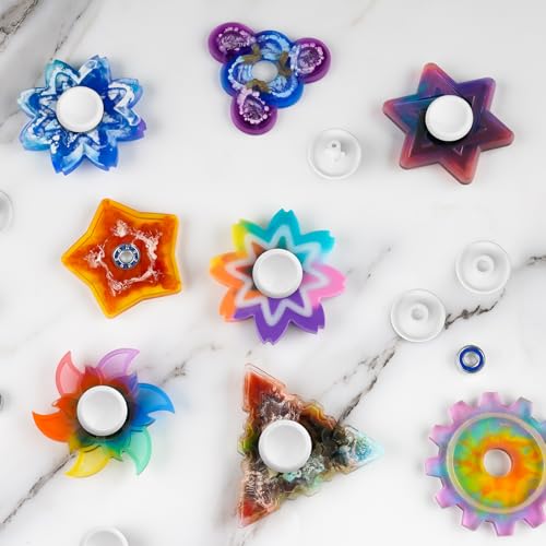 16 Pack Fidget Spinner Bearing and Cap Replacement Set (32 Count)