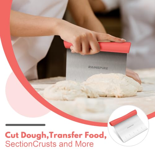 Multi Purpose Stainless Steel Bench Scraper Dough Blender & Pastry Cutter