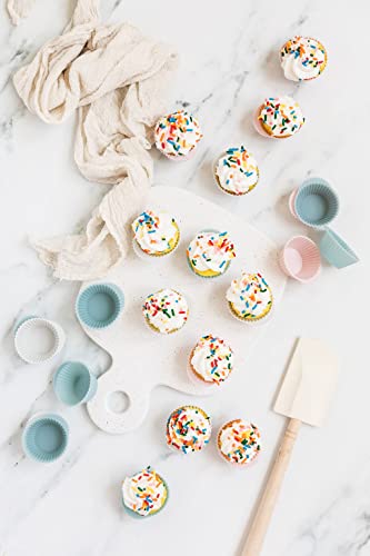 Reusable Silicone Baking Cups Silicone Muffin Liners for Cupcakes (24 Count)