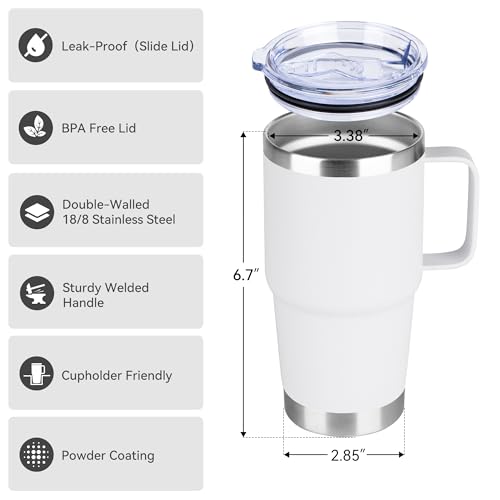 20oz Tumbler with Handle & Lid