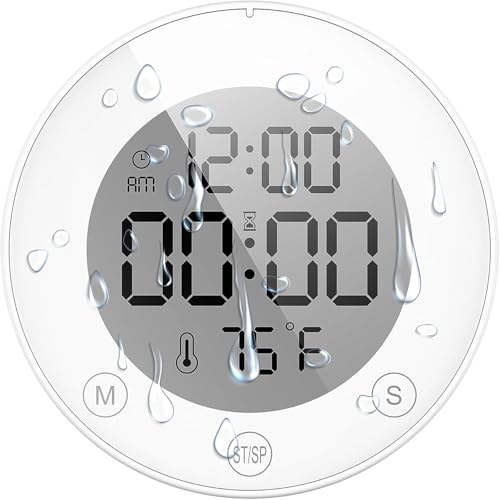 Shower Clock Waterproof Bathroom Timer