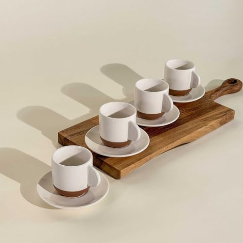 Mora Ceramic Mini Espresso Cups Set of 4 (4 Count)