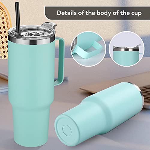 40 oz Stainless Steel Tumbler with Handle (4 Count)